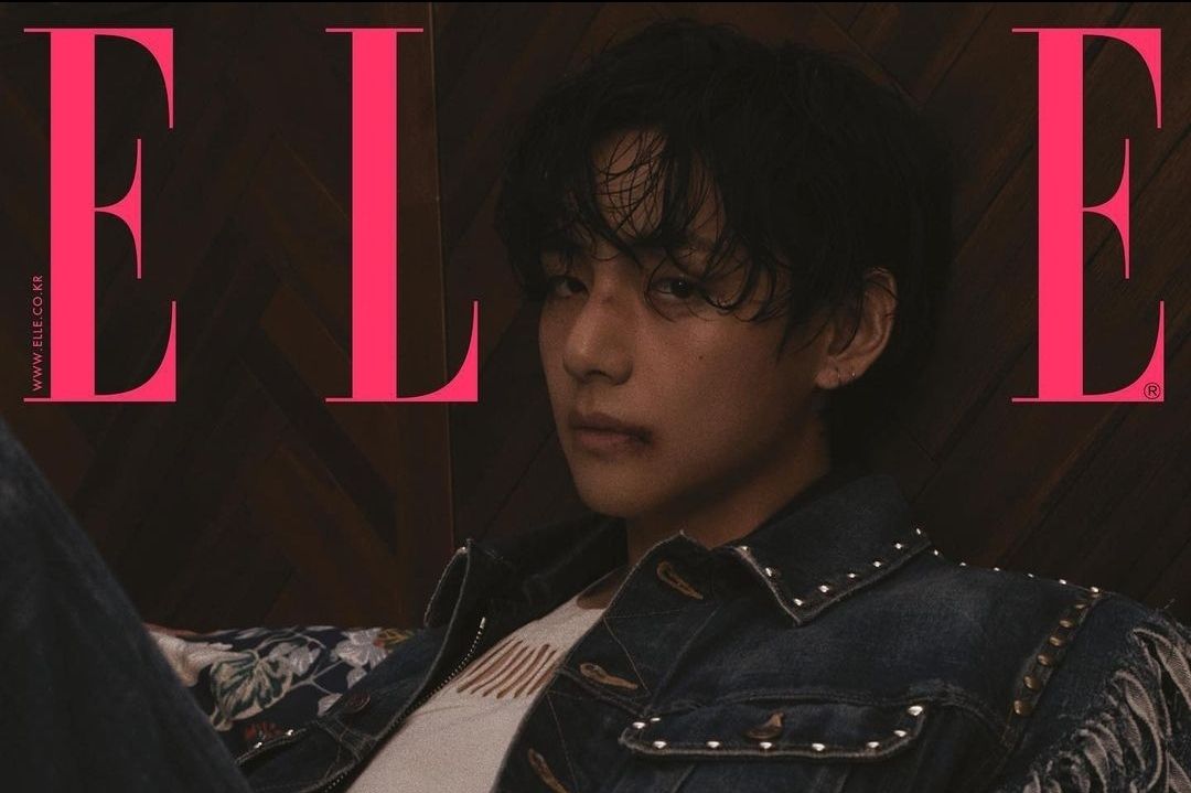 ELLE Korea Edisi April Yang Menampilkan V "BTS" Dapat "All-Kill" Dan ...